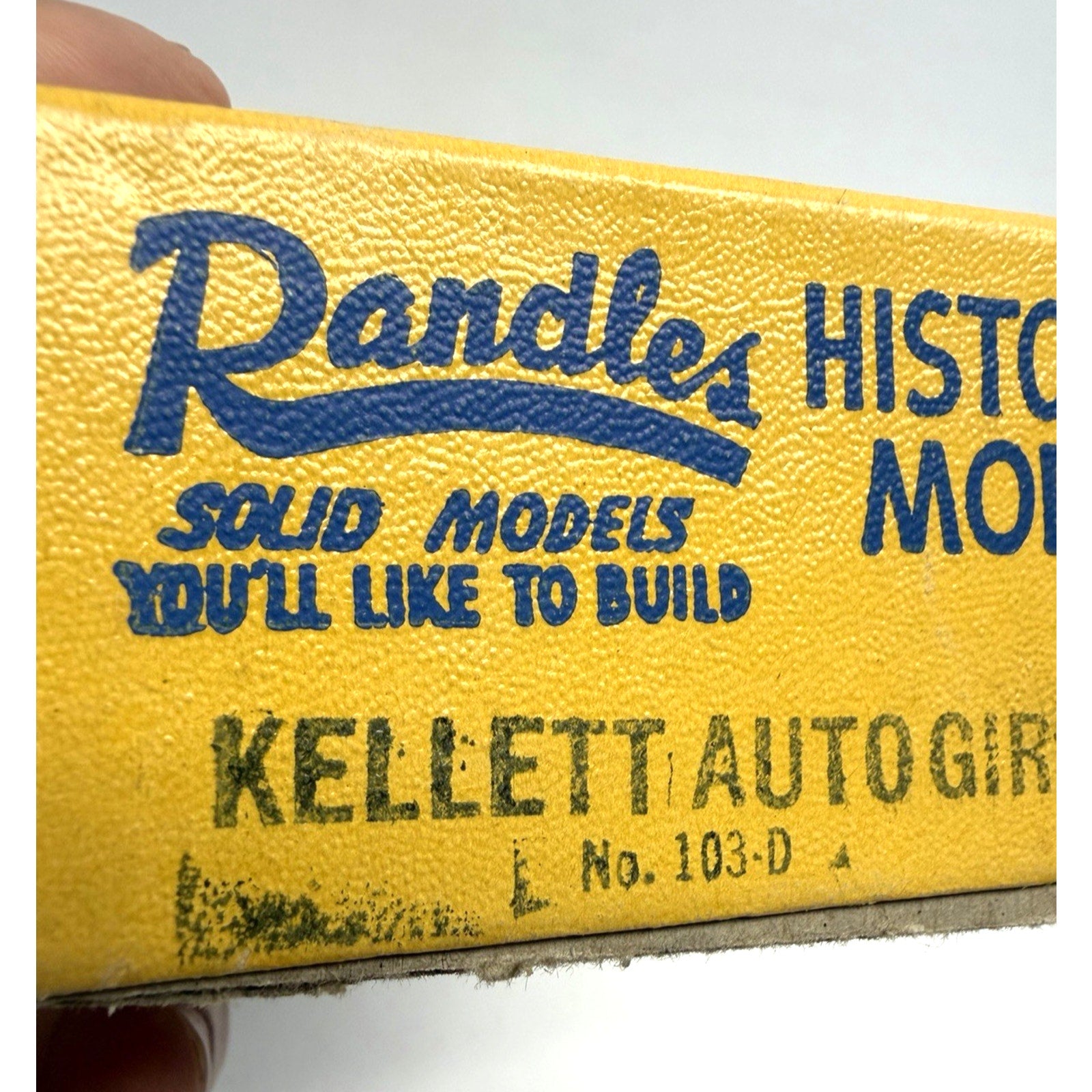 VINTAGE NOS 50s Randels True Scale Historical Solid Models Kellet Auto Giro