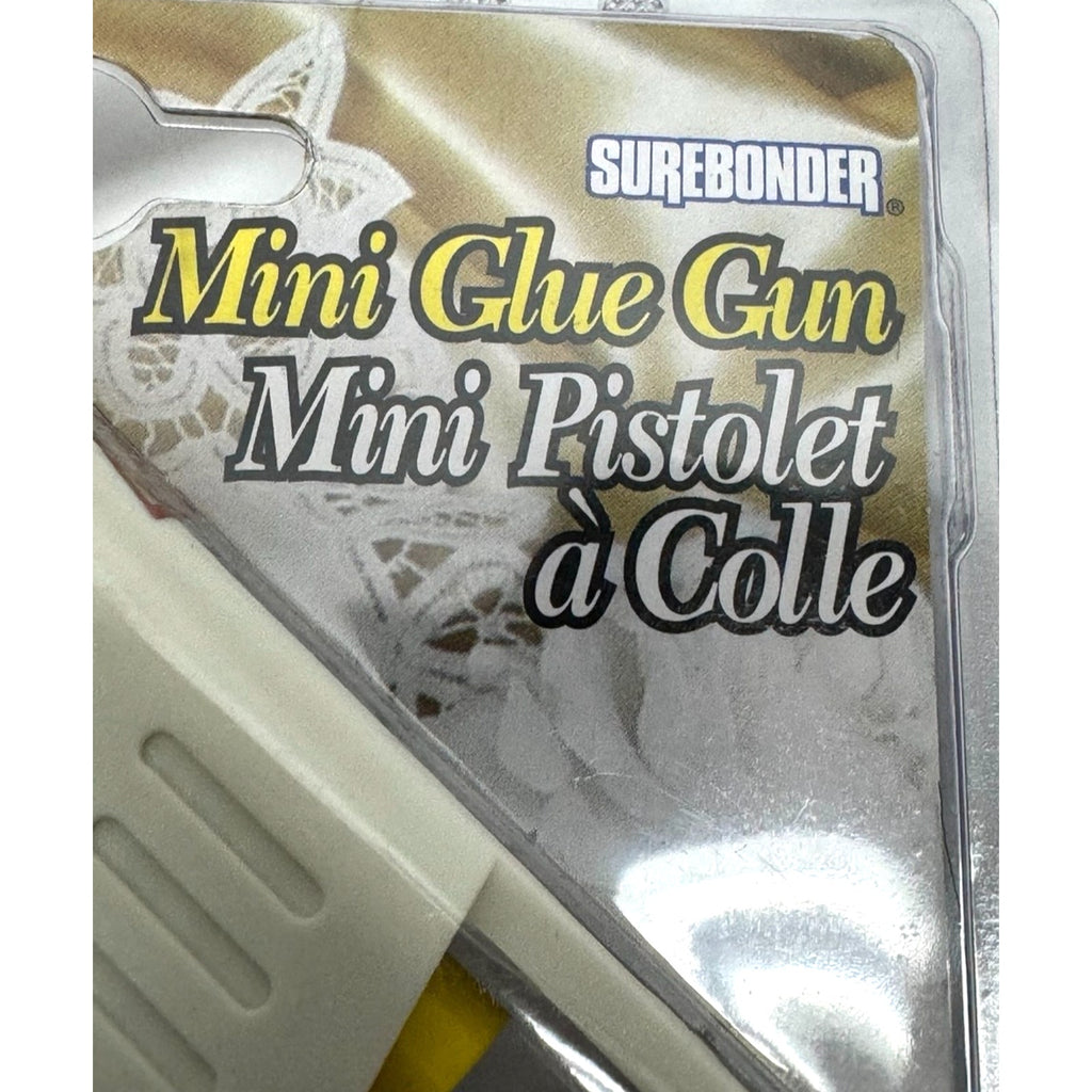Vintage NEW Low Temperature Mini Glue Gun - White & Yellow