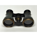 Vintage Opera Glasses Theater Binoculars Black Brass Leather Antique