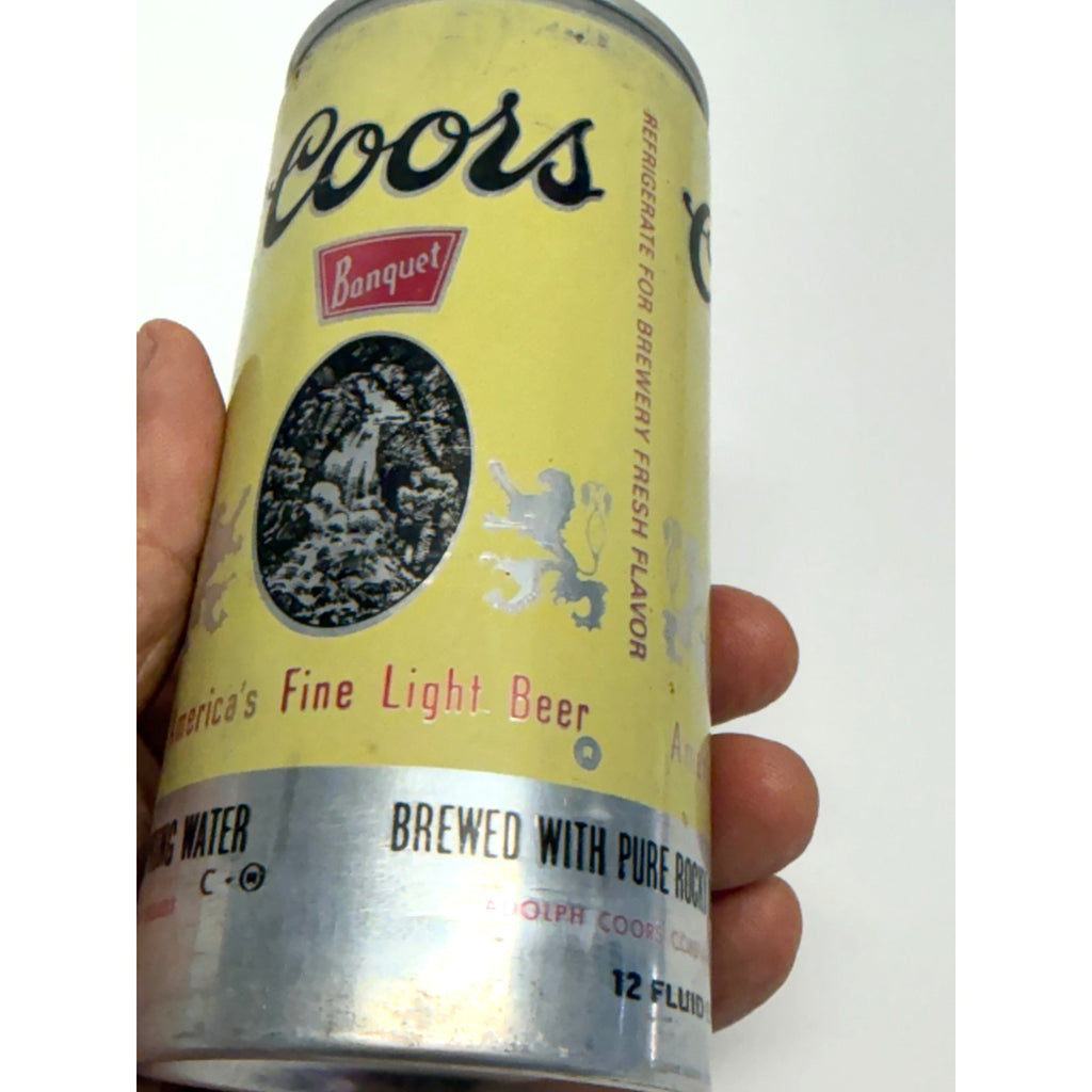 VTG 1970's Coors-Banquet Light Beer 🍻-Golden, Colorado-12 oz-Aluminum Beer Can