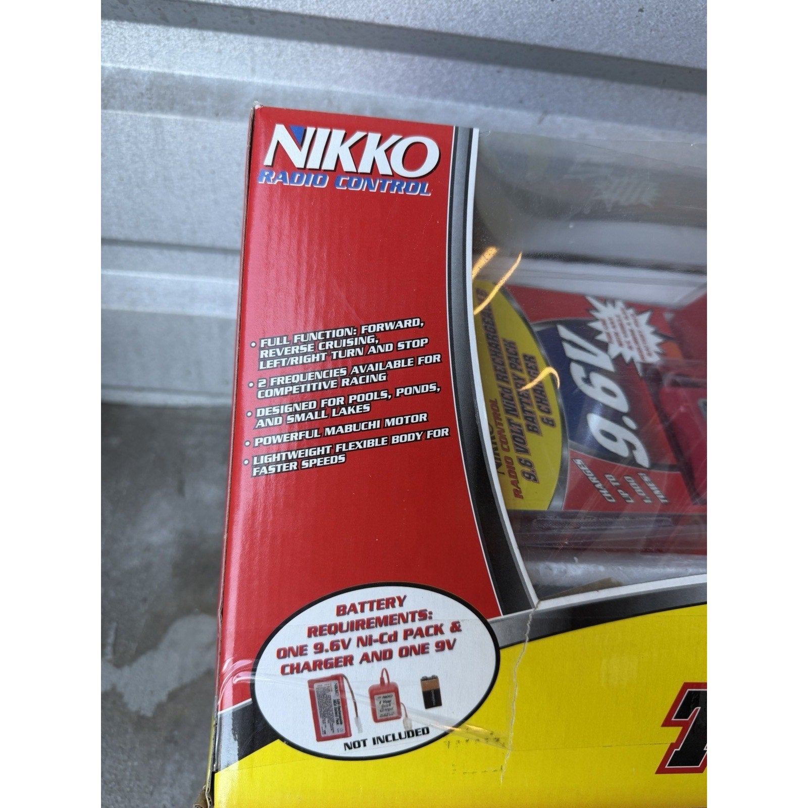 Vintage SEALED NEW Styrofoam NIKKO Torpedo Hydroplane RC Racing Boat 49MHz