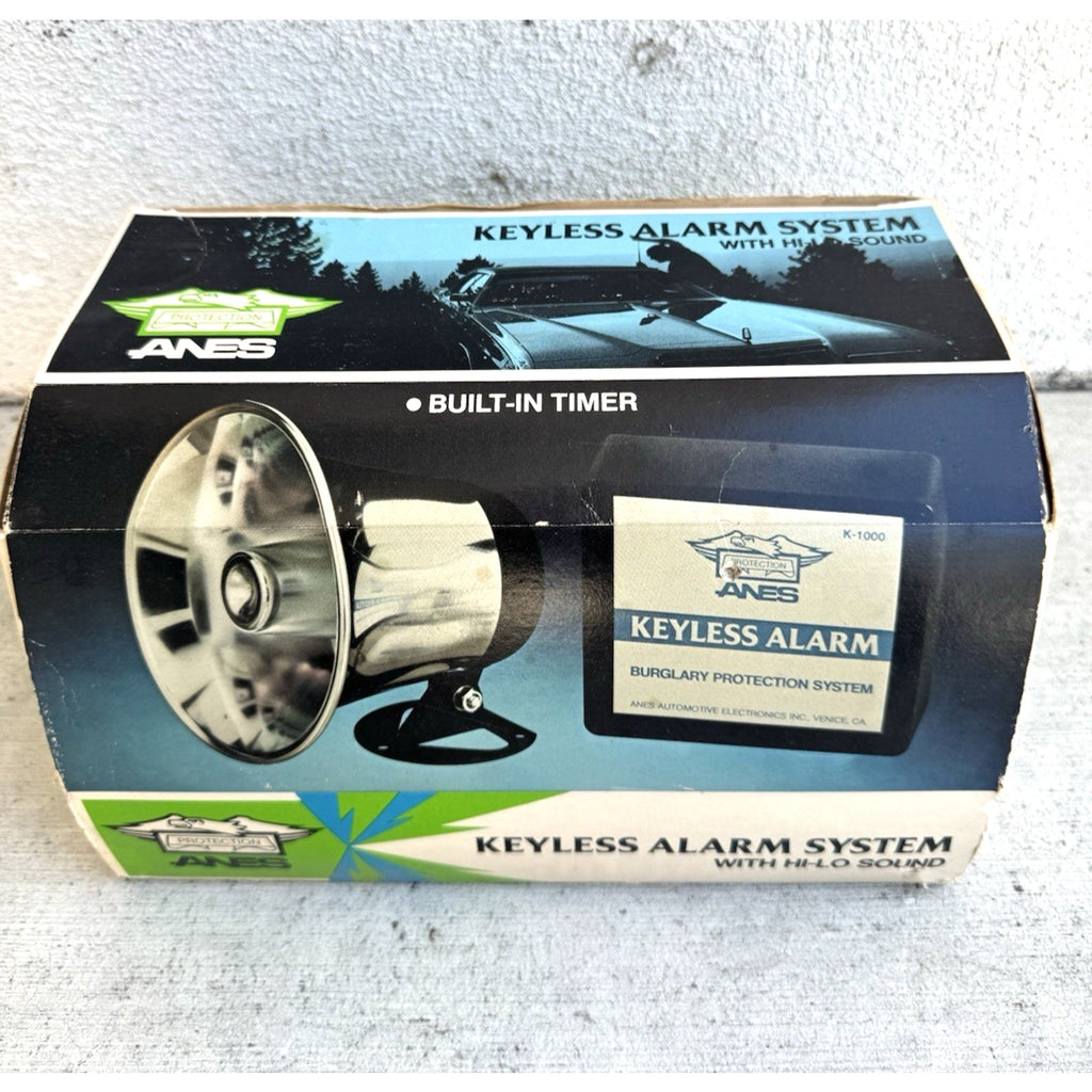VINTAGE SEALED BOX ANES Keyless Alarm System W/Hi-Lo Sound Made in USA