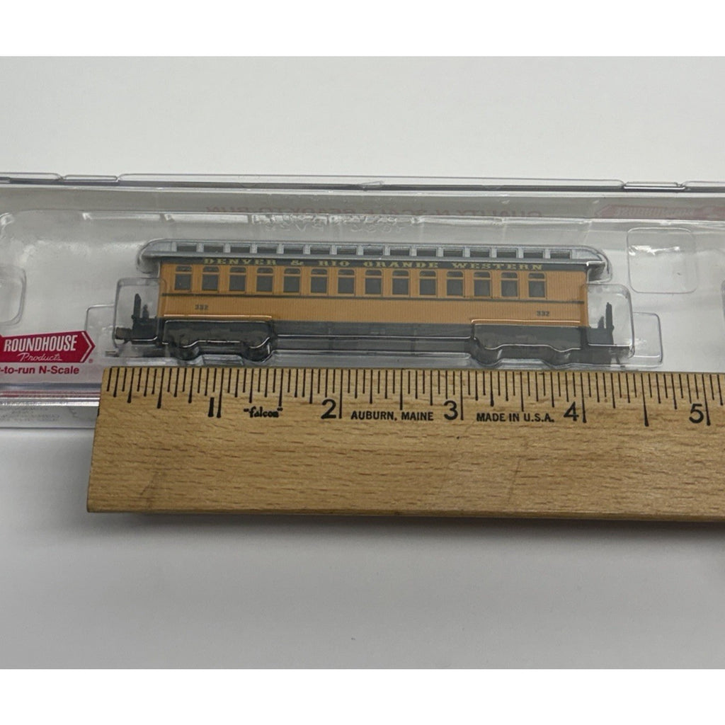 Vintage NOS N Roundhouse 88100 50' Overland D&RGW Passenger Coach #322