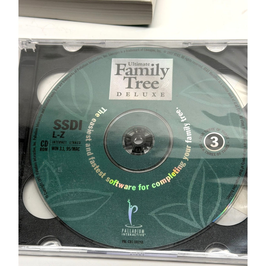 VINTAGE Ultimate Family Tree software with Manual