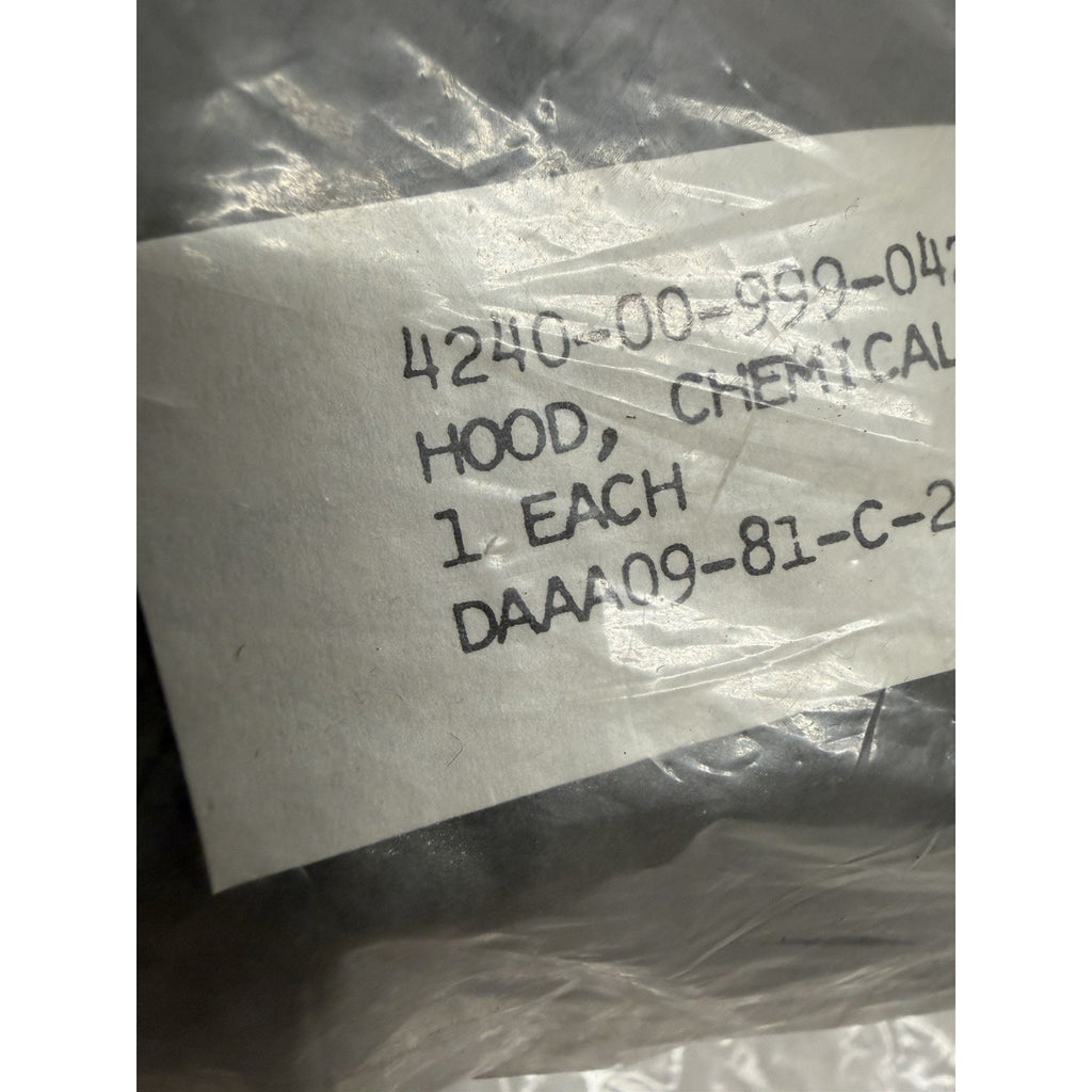 Vintage NEW SEALED Military Chemical Biological Mask Hood 4240-00-999-0420 M6A2