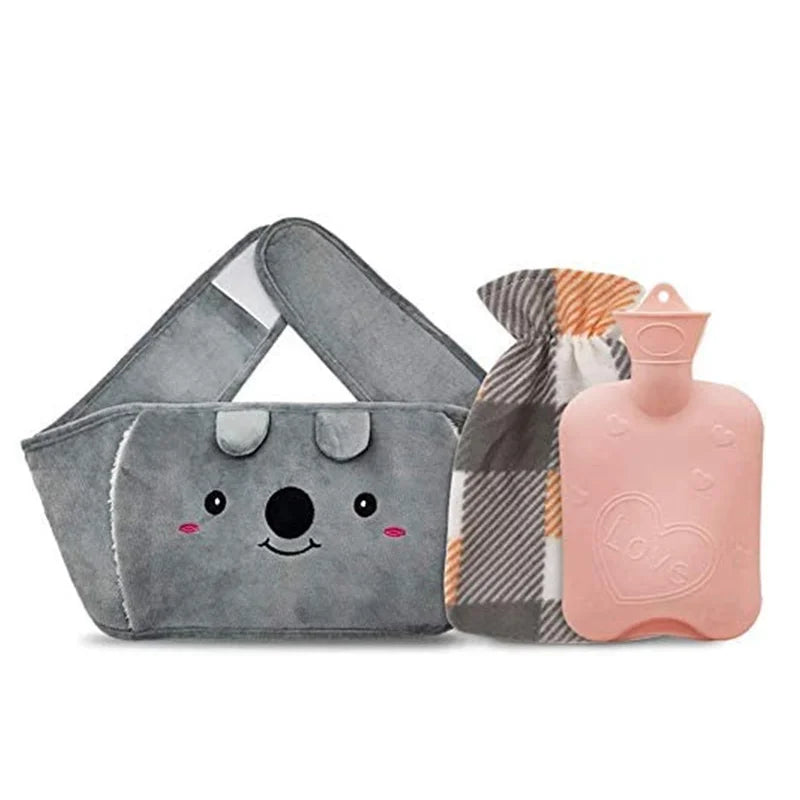 Portable Water-Filled Hot Water Bag Belt - Women's Winter Hand and Waist Warmer for Travel, Home, and Office Comfort
