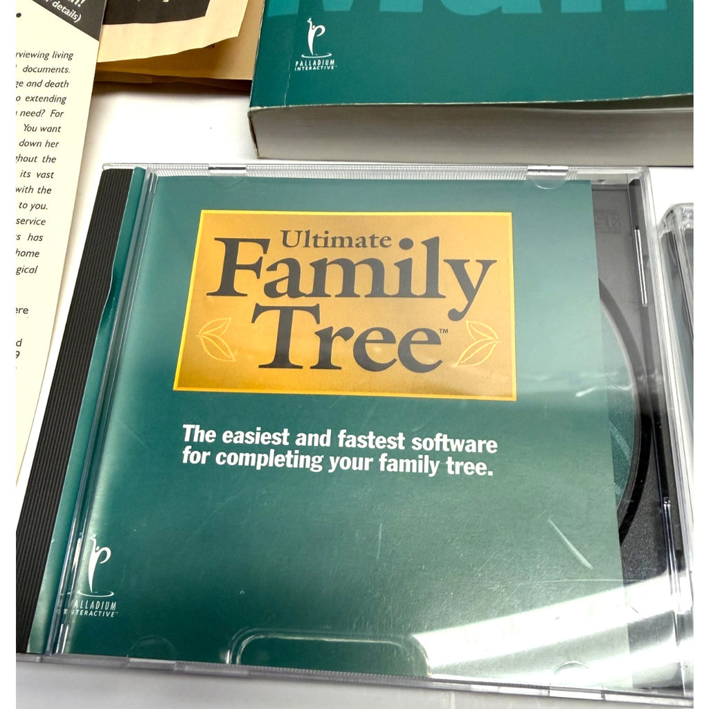 VINTAGE Ultimate Family Tree software with Manual
