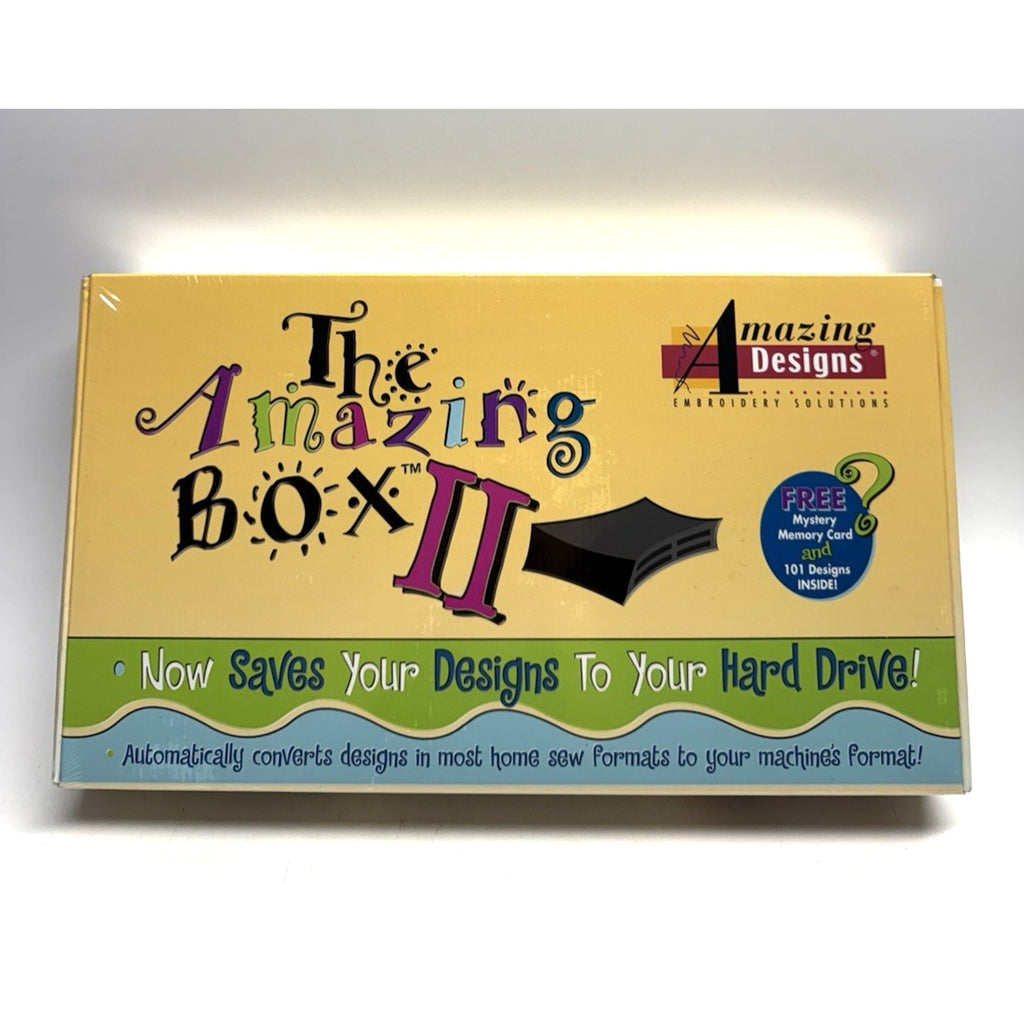 VINTAGE 2004 SEALED The Amazing Box Embroidery Memory Card Converter USB 3.6.2