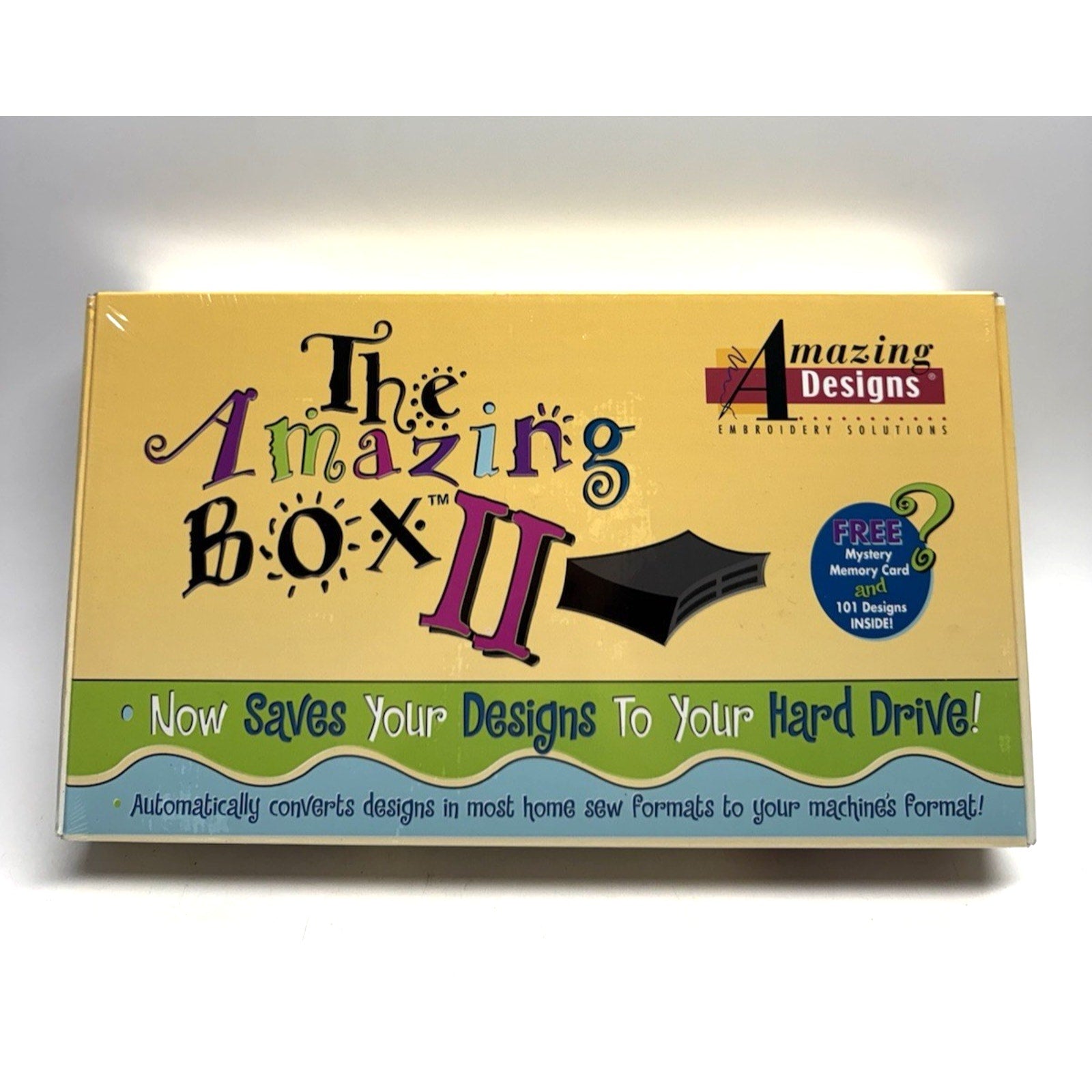 VINTAGE 2004 SEALED The Amazing Box Embroidery Memory Card Converter USB 3.6.2