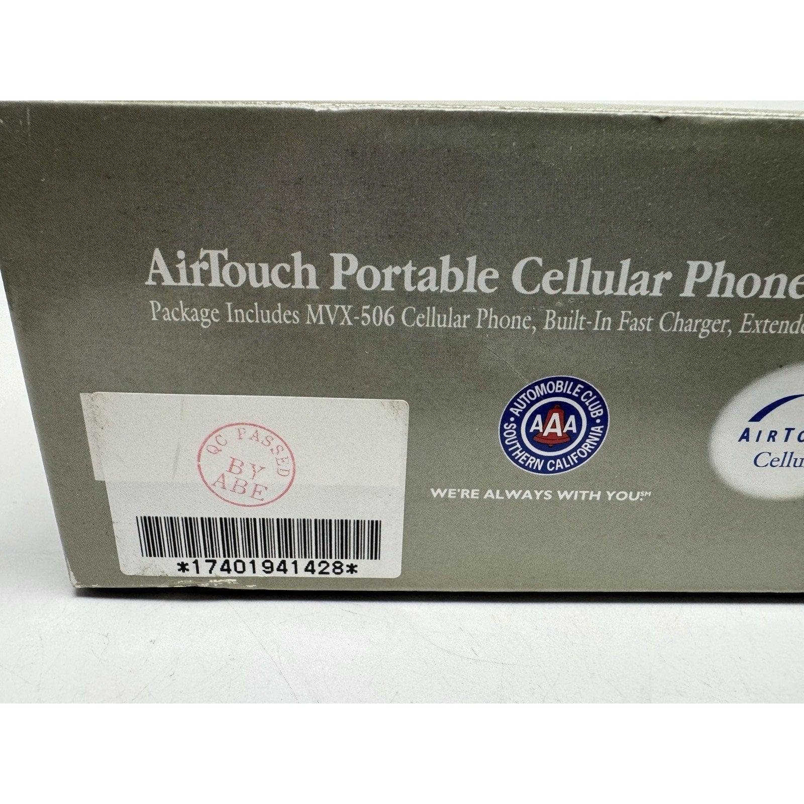 Vintage 1998 NOS Audiovox Airtouch MVX506AAA Wireless Portable Cellphone