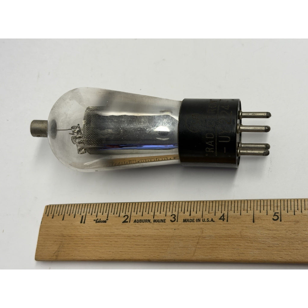 Vintage RCA Radiotron UY224 Tetrode Mesh Valve Tube Made in USA Works!