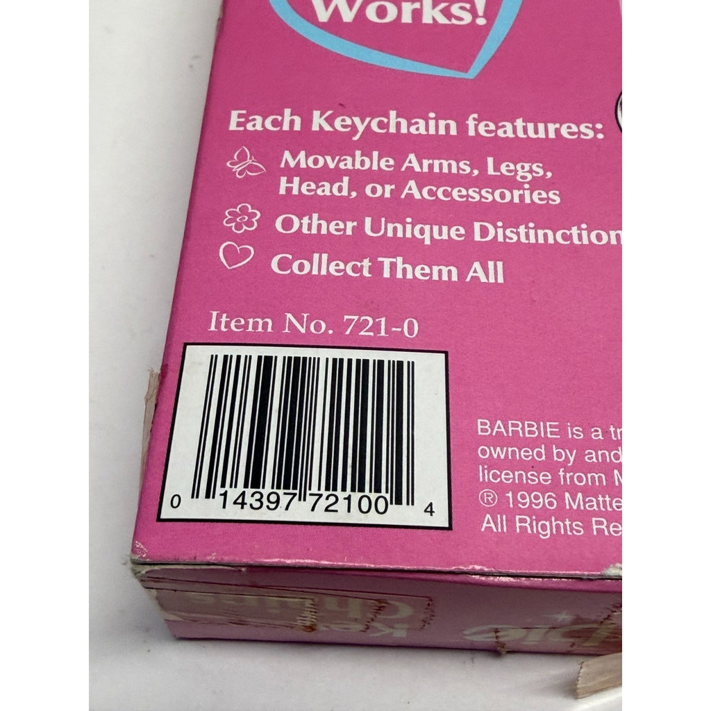 Vintage New 1996 Sealed Vintage Barbie Key Chain Ocean Friends