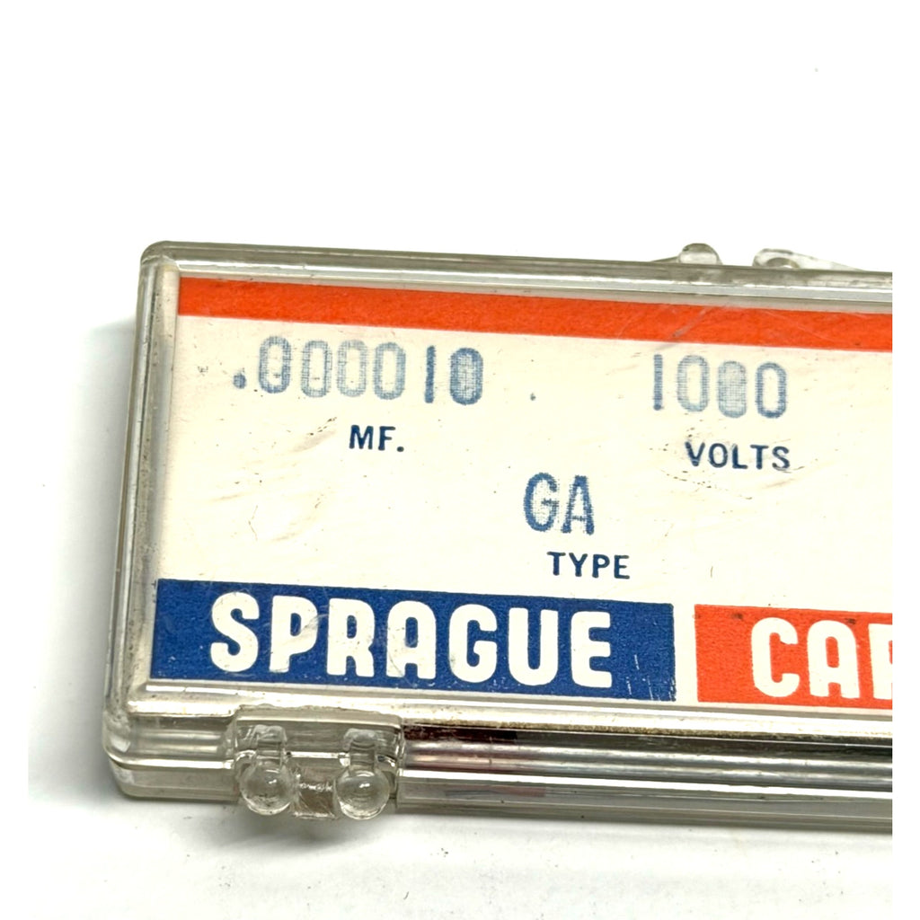 Vtg 5pc Sprague 5GA-Q10 Ceramic Disc Capacitors 10pF 1000V (1kV) New Old Stock