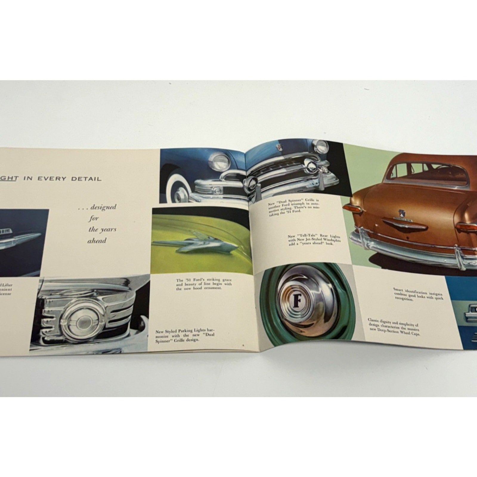 Vtg 1951 Ford Steps Ahead with 43 Features Sales Brochure Fordomatic Drive