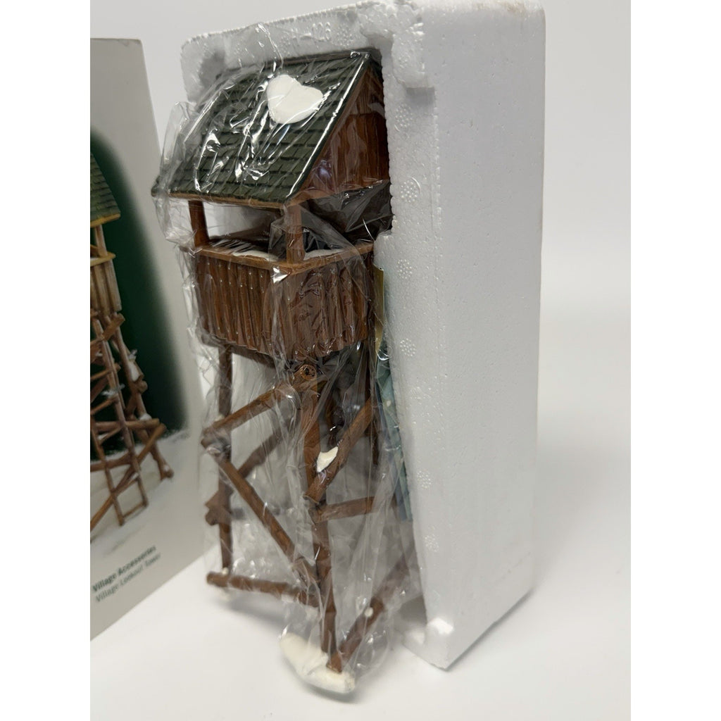 VINTAGE NOS Dept 56 #52829 Village Lookout Tower, Christmas Village Accessories