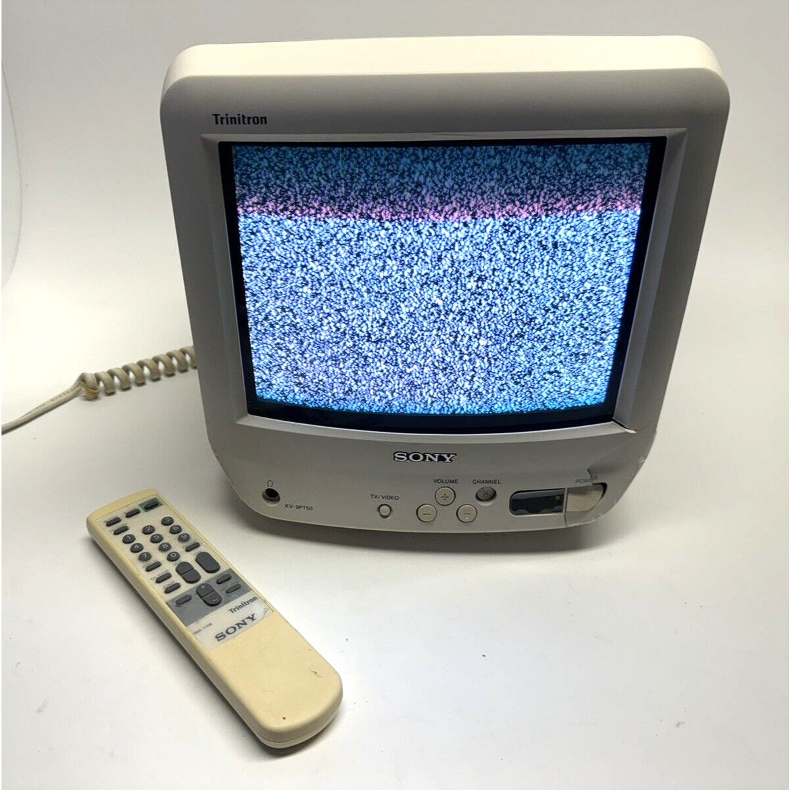 Vintage Sony Trinitron KV-9PT50 9" CRT Television TV Gaming : MINOR DAMAGE