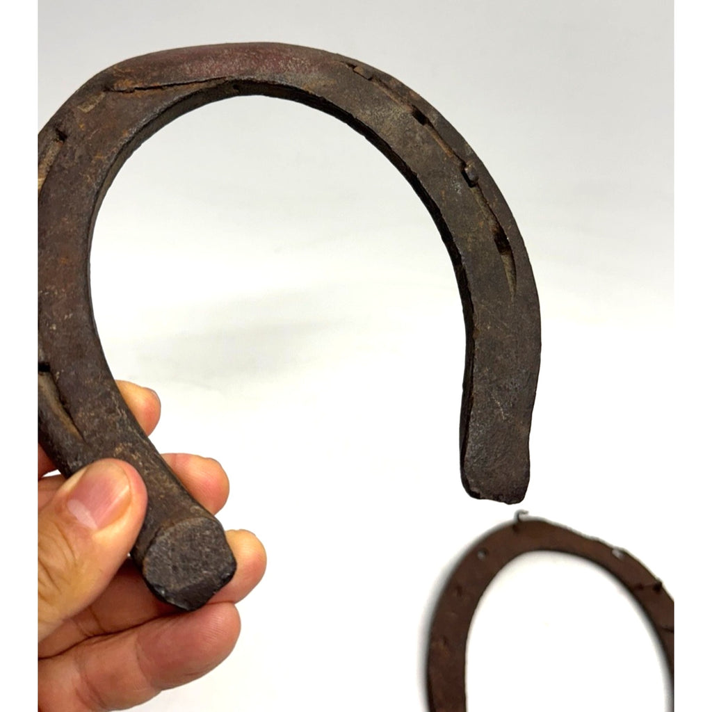 Vintage Lot of 2 Antique Handmade Lucky Horseshoe Collectible