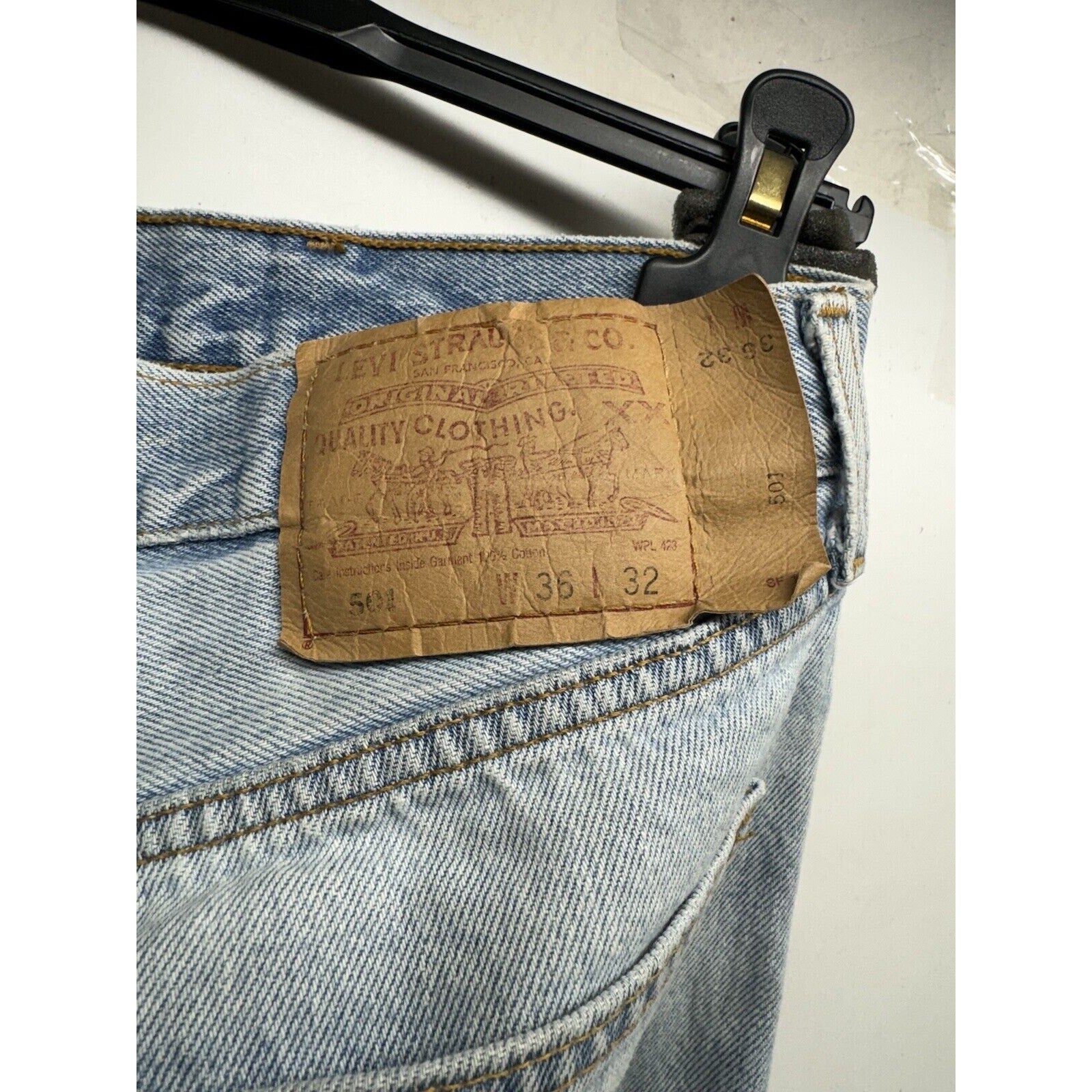 Vintage Men's Levi's 501 Denim Jeans Size 36 x 32 Made in Mexico