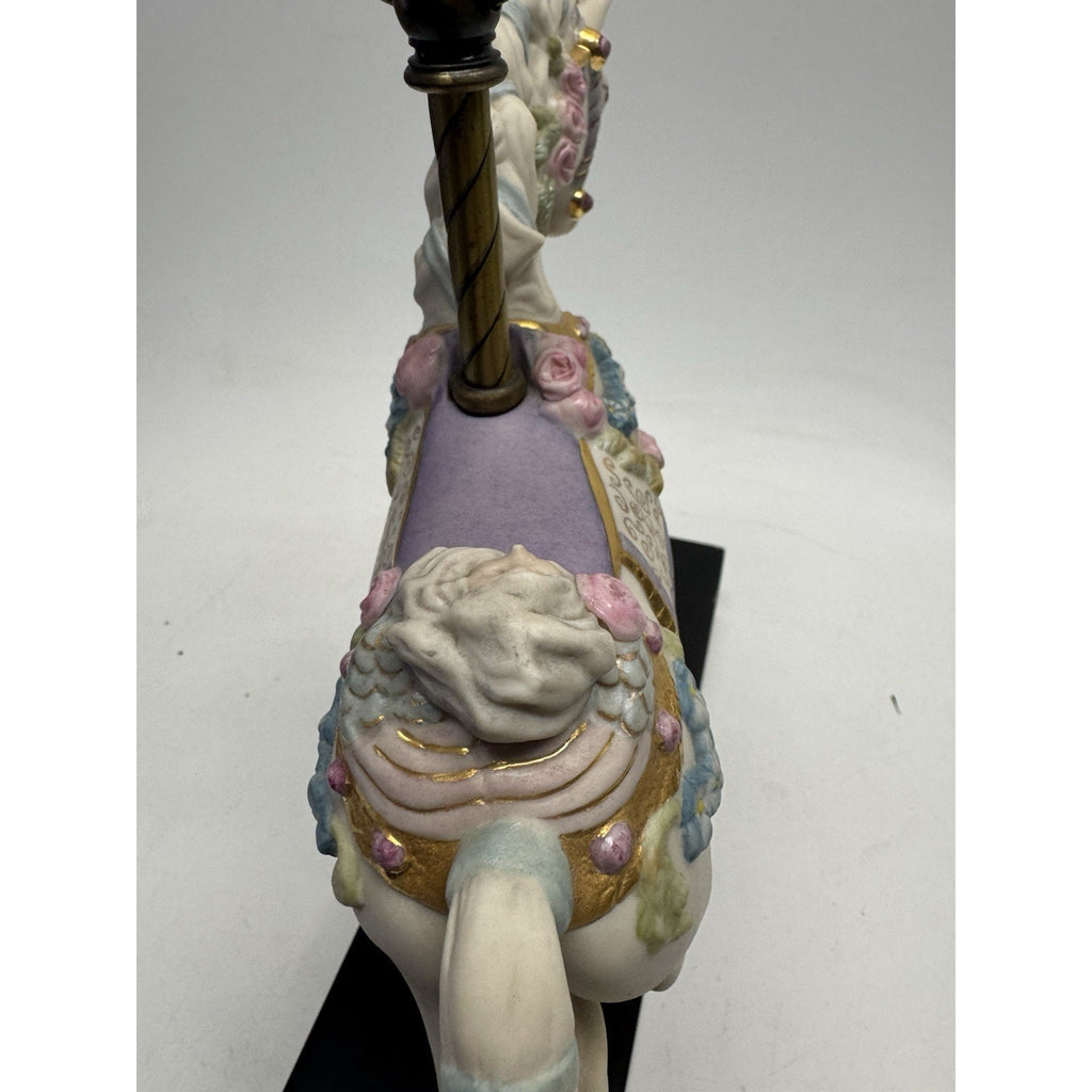 VINTAGE Cybis Sugarplum Porcelain Carousel Horse 12" L/Edition #142/750