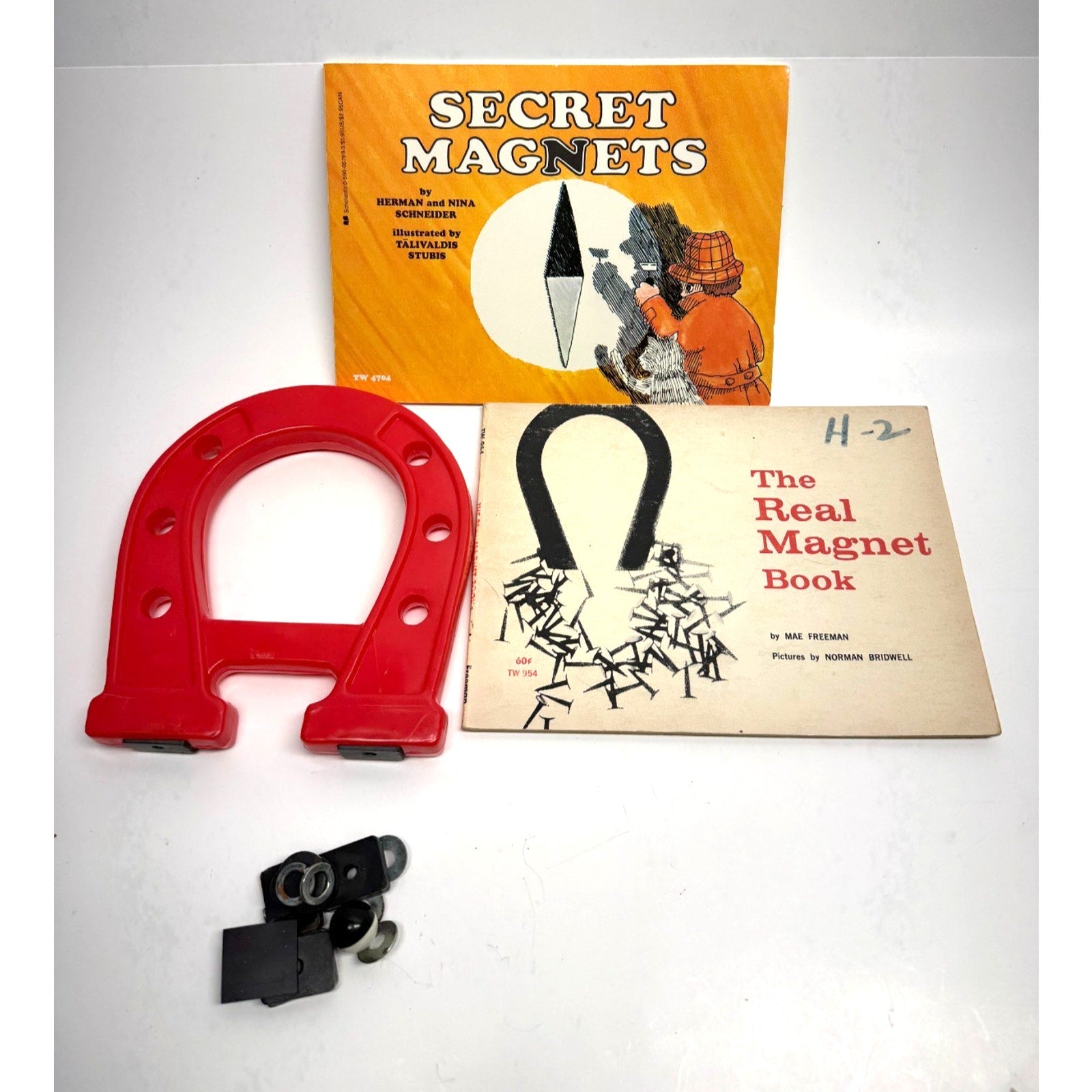 Vintage Secret Magnets by Herman and Nina Schneider With Magnet Book Manual