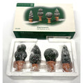 Vintage Dept 56 Holly Topiaries Set of 4 Village Accessories 56.52899 Christmas