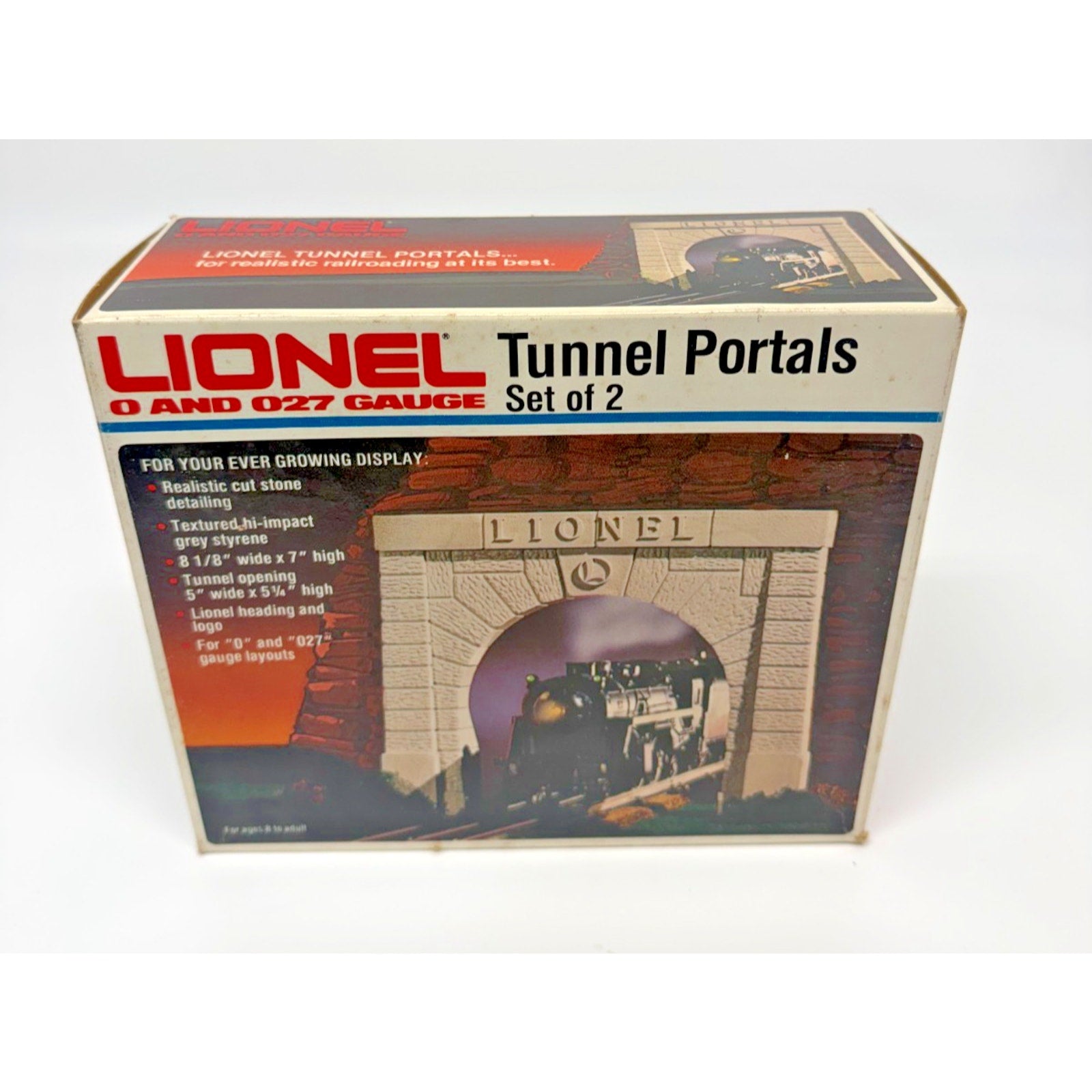 Vintage NEW Set Of 2 Lionel TUNNEL PORTALS Train O And O27 Gauge Original