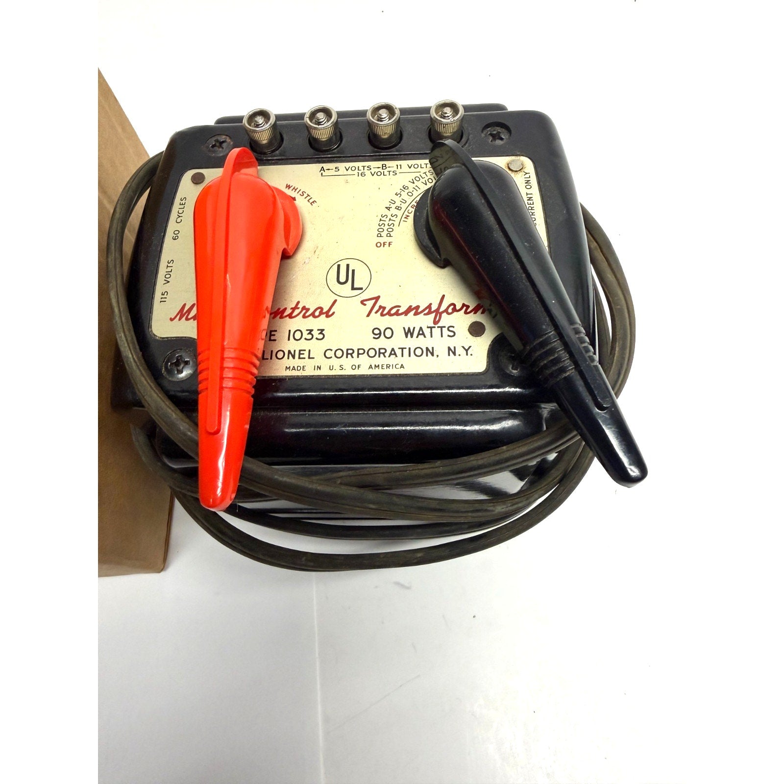 Vintage Lionel Postwar #1033 90 Watt Transformer in Box