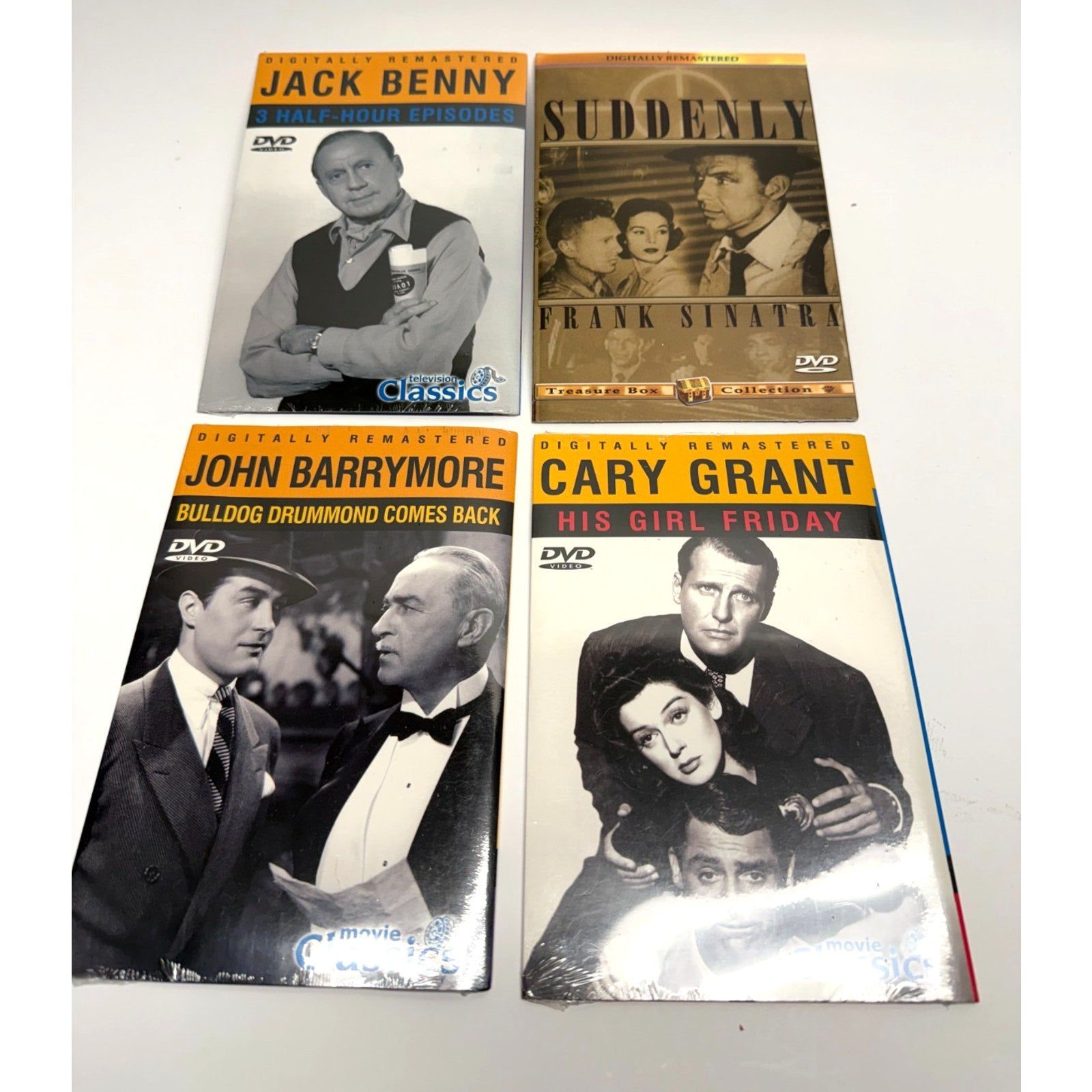 VTG Lot of 4 Classic DVDs: Cary Grant, Frank Sinatra, John Barrymore, Jack Benn