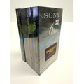 VINTAGE Lot of 4 Sony T-120 VHS Blank Tapes 6HR Premium Grade - NEW SEALED!