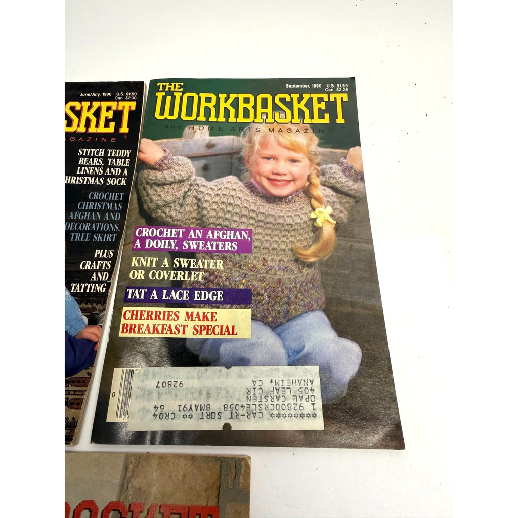 Vintage Lot of 3 Vintage The Workbasket Magazines 1974 & 1990