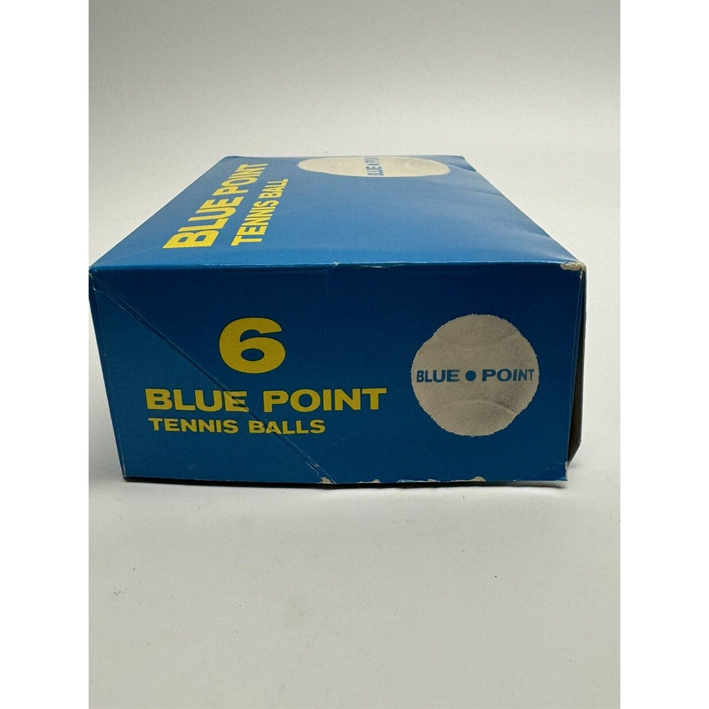 Vintage NOS Bancroft Tretorn Blue Point Tennis Balls Box of 6 Made in Sweden