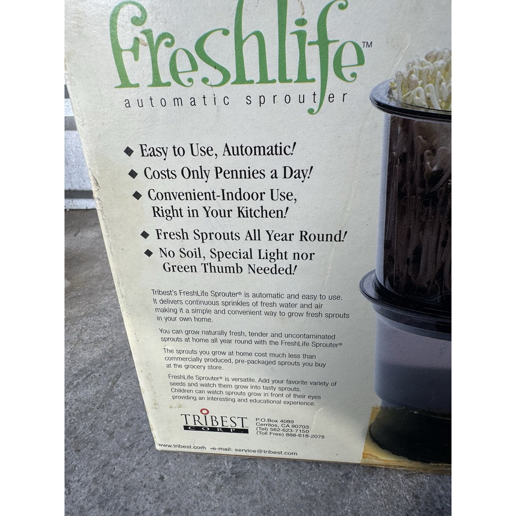 VINTAGE SEALED Tribest Freshlife Automatic Sprouter Model 2000 Fresh Sprouts