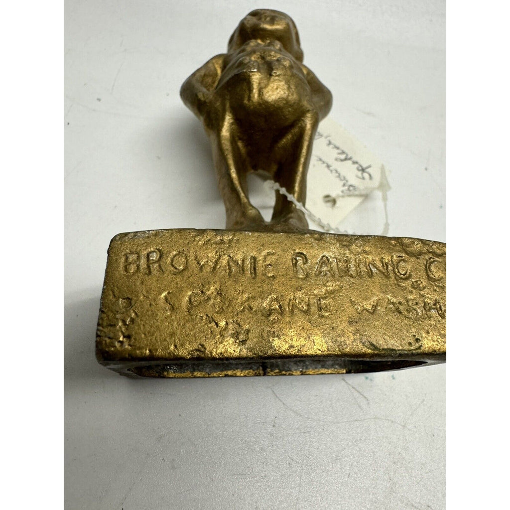 VINTAGE Brownie Baking Co. Mascot Statue 5"