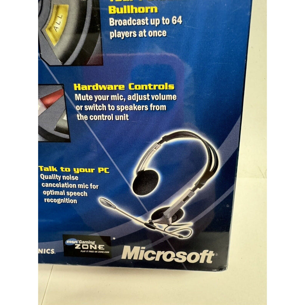 Vintage FACTORY SEALED Microsoft Sidewinder Game Voice Headset PC
