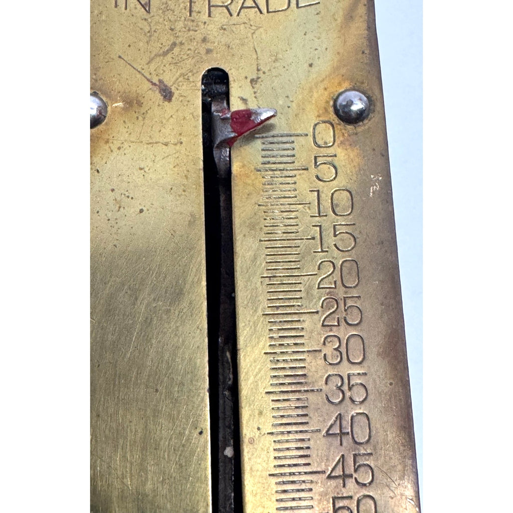 Vintage Hanging Brass Spring Scales 50 Lbs John Chatillon & Sons New York,USA