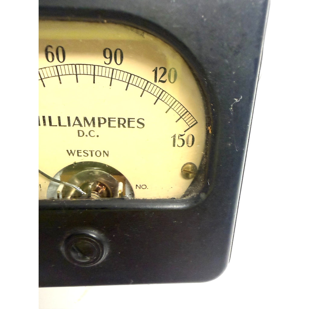 Vintage Weston Model 301 DC Milliammeter 0-150 mA Panel Meter Analog Gauge