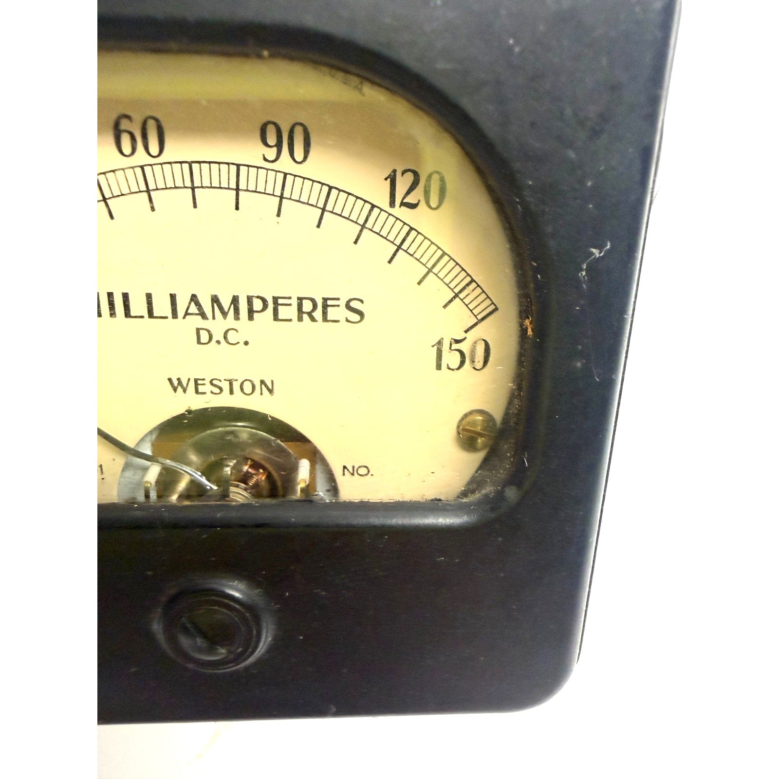 Vintage Weston Model 301 DC Milliammeter 0-150 mA Panel Meter Analog Gauge