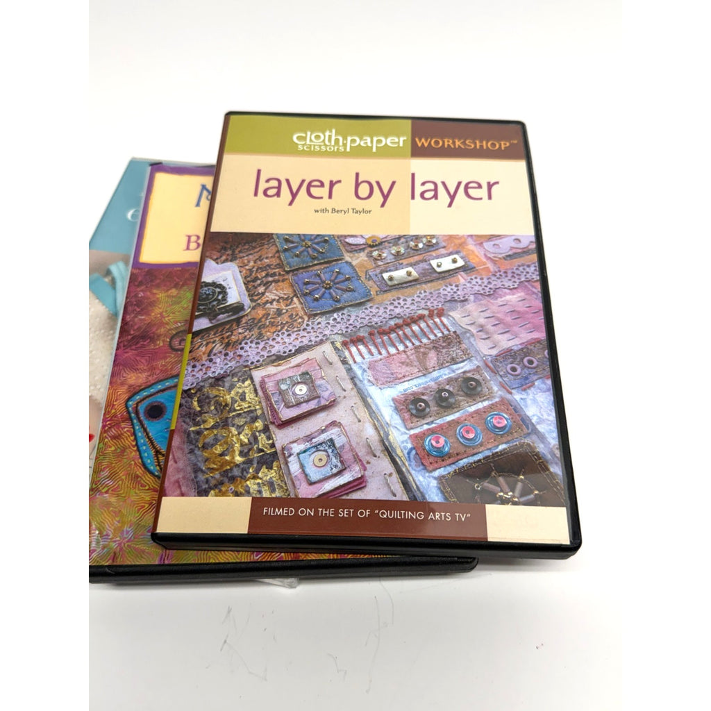 Vintage lot of 9 dvd of quilting arts