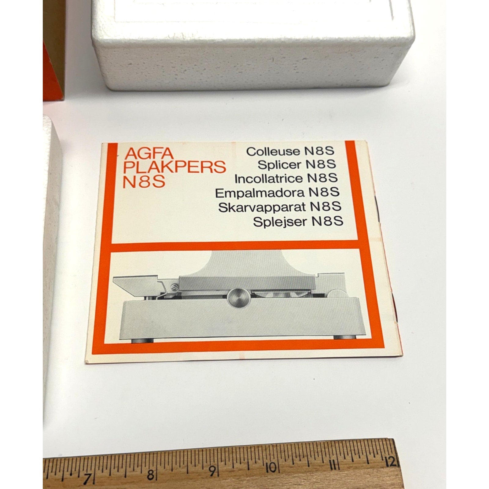 Vintage Agfa N8S Film Splicer - Klebepresse Made in Germany