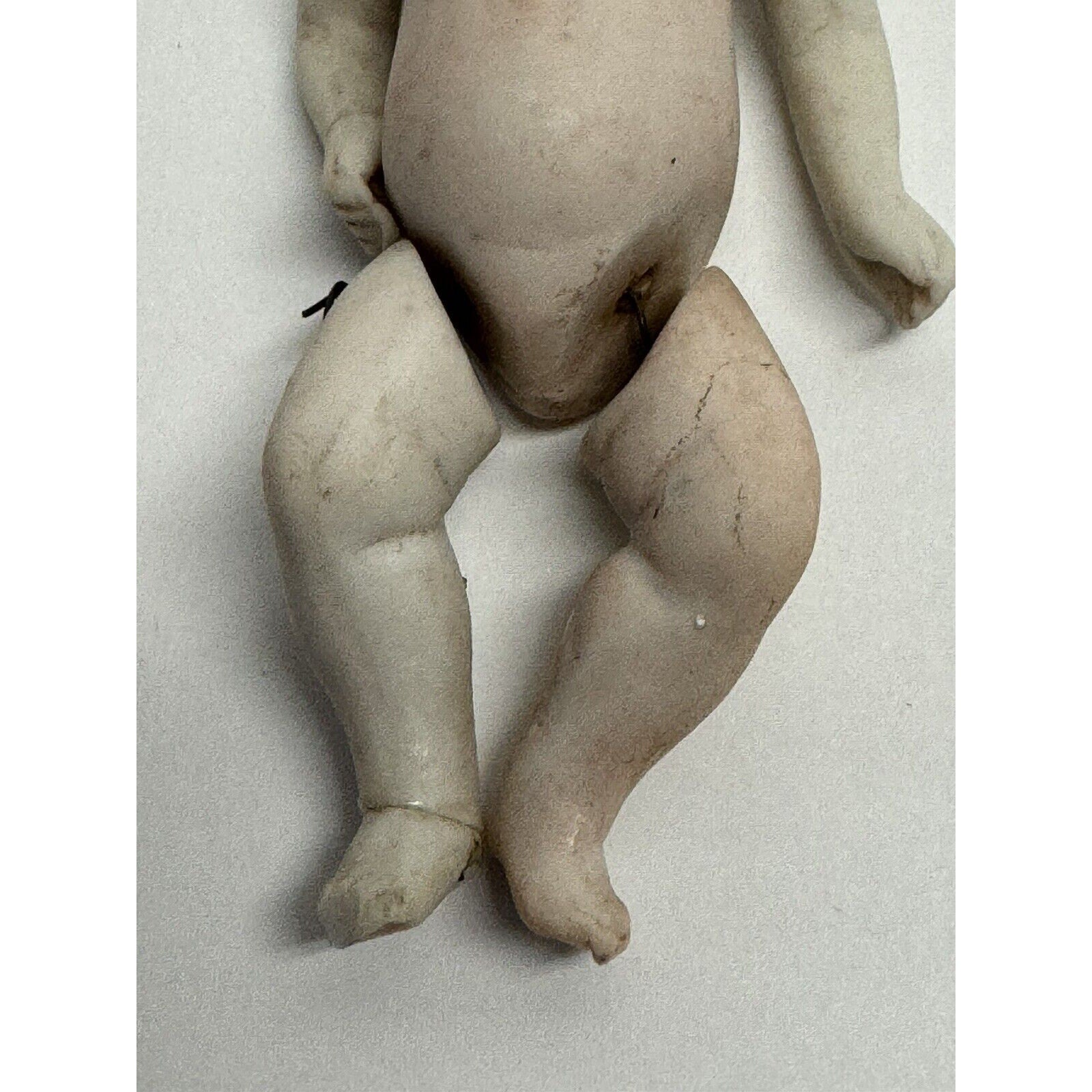VINTAGE German Jointed Miniature Dolls Painted Bisque 9307 3/10 Boy 4"