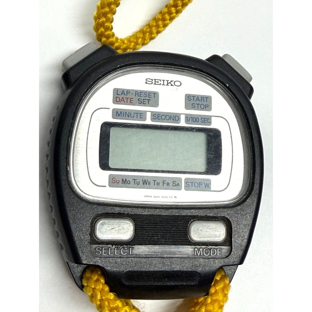 Vintage Seiko Digital Stopwatch S023-5000- Needs a new battery