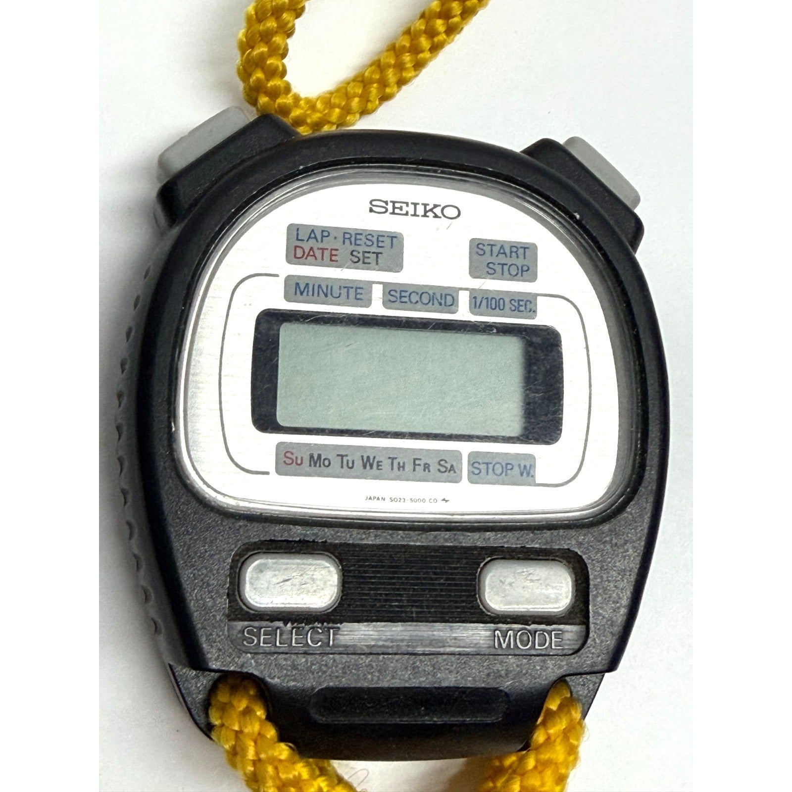 Vintage Seiko Digital Stopwatch S023-5000- Needs a new battery