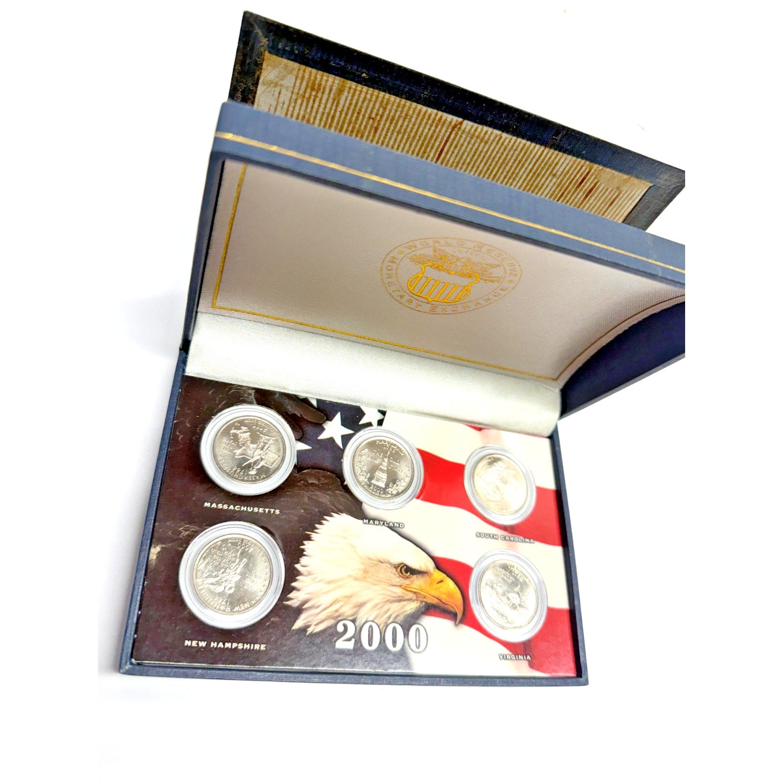 Vtg 2000 Mint State Quarter Collection 5-Coin Set World Reserve MonetaryExchange