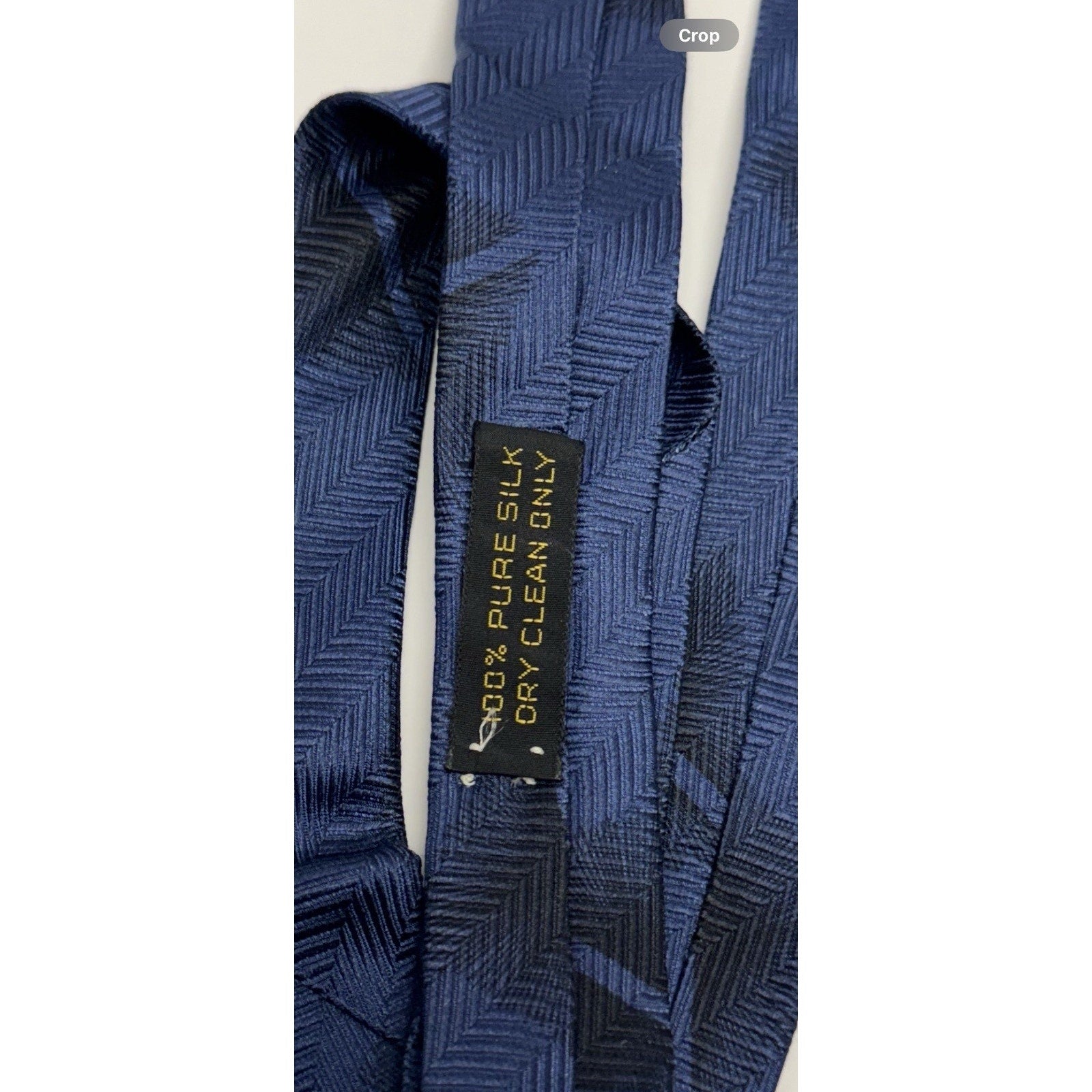 VINTAGE GIORGIO ARMANI NECKTIE 100% SILK Made ITALY Blue/Black