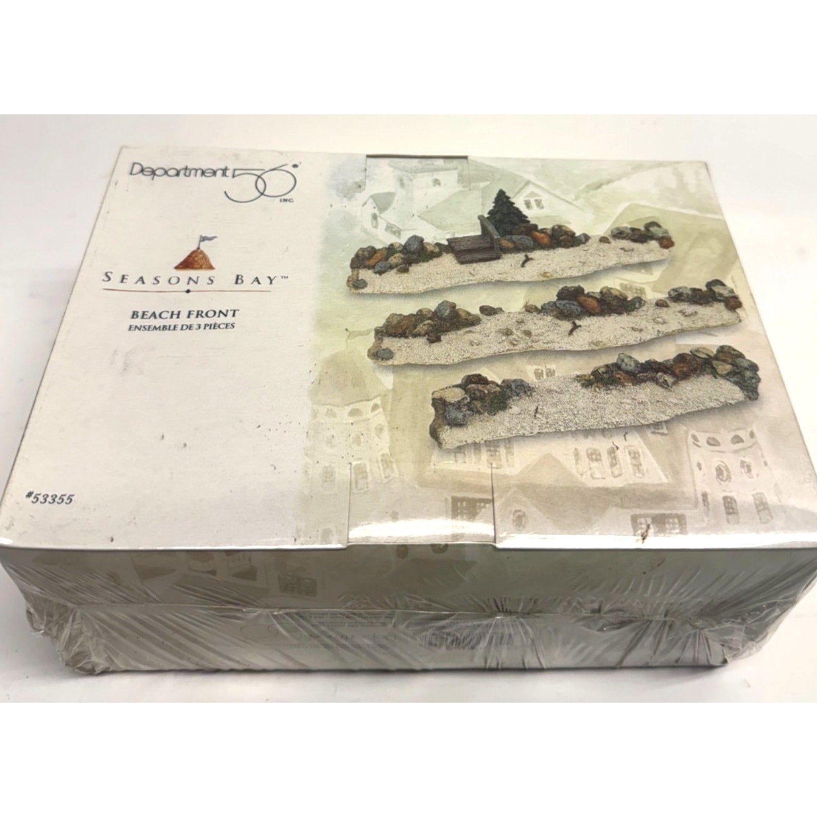 Vintage NOS 1998 Department 56 Seasons Bay Beach Front Set of 3 #53355