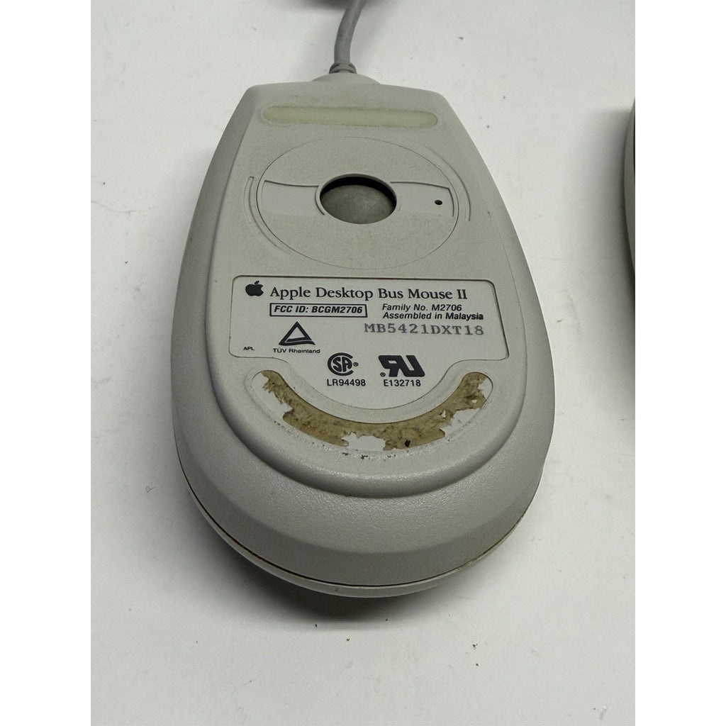 Vintage Lot of 2 Apple Desktop Bus Mouse for Macintosh Classic SE IIgs M2706