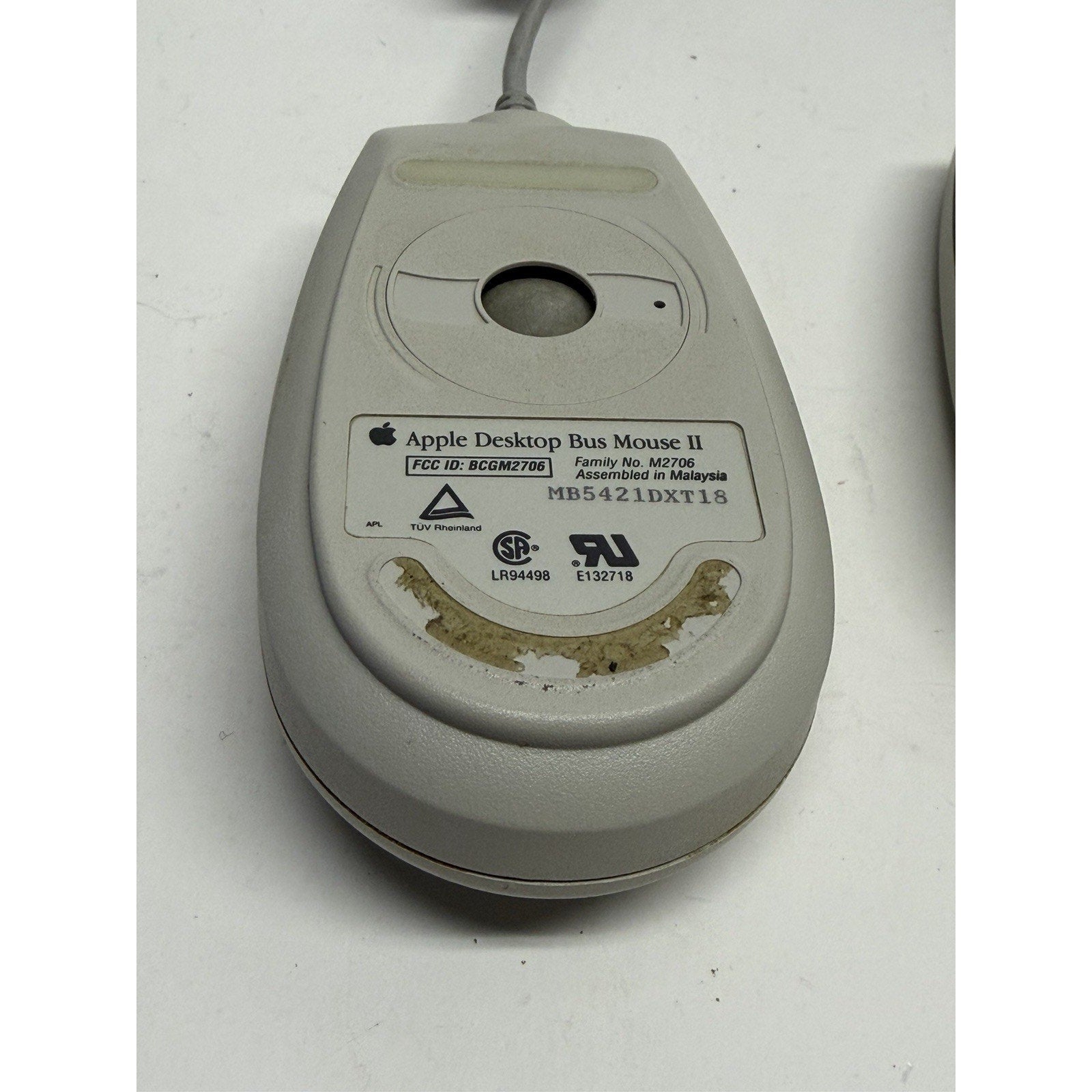 Vintage Lot of 2 Apple Desktop Bus Mouse for Macintosh Classic SE IIgs M2706