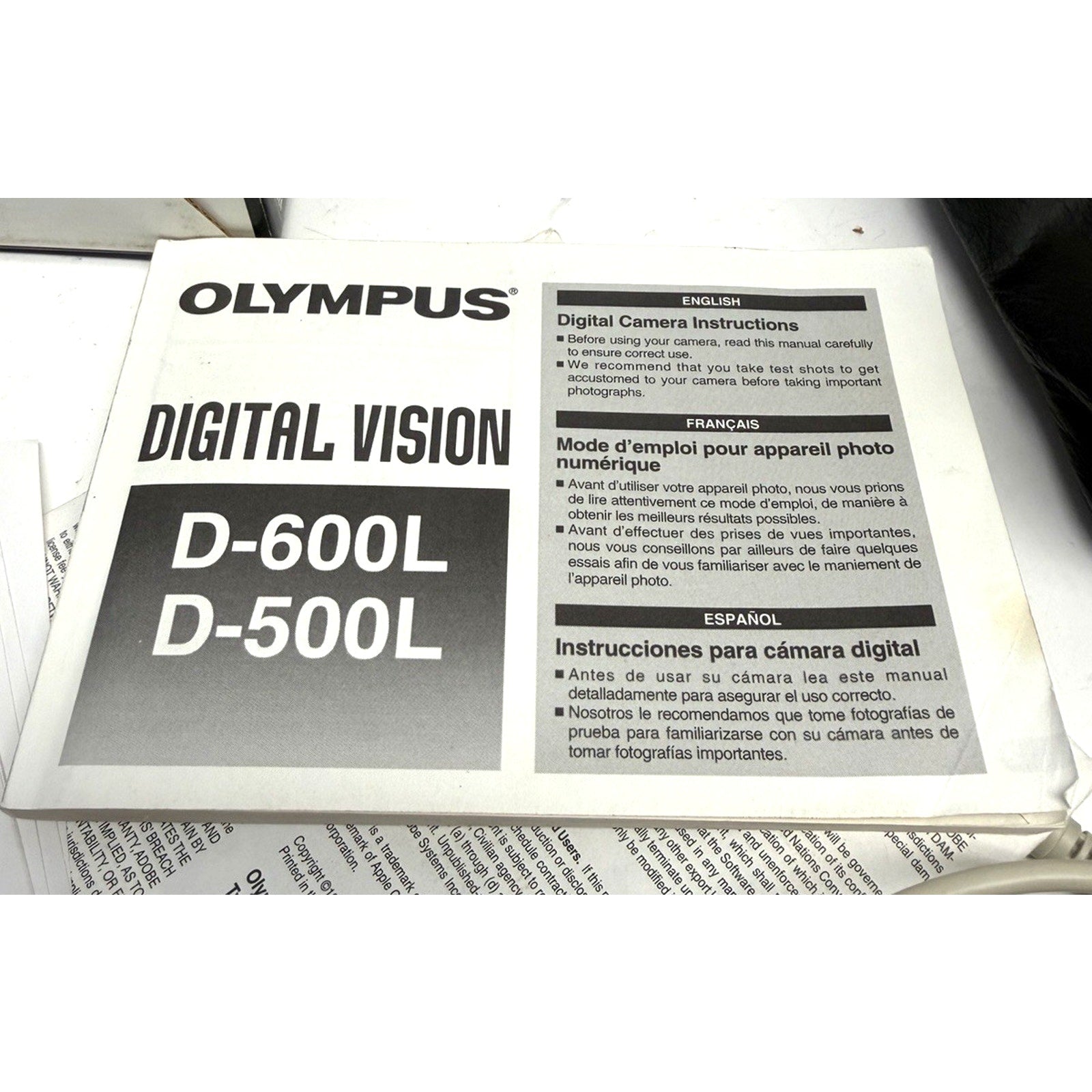 VINTAGE NOS Olympus D-500L Digital Camera & Accessries & Original Box JAPAN