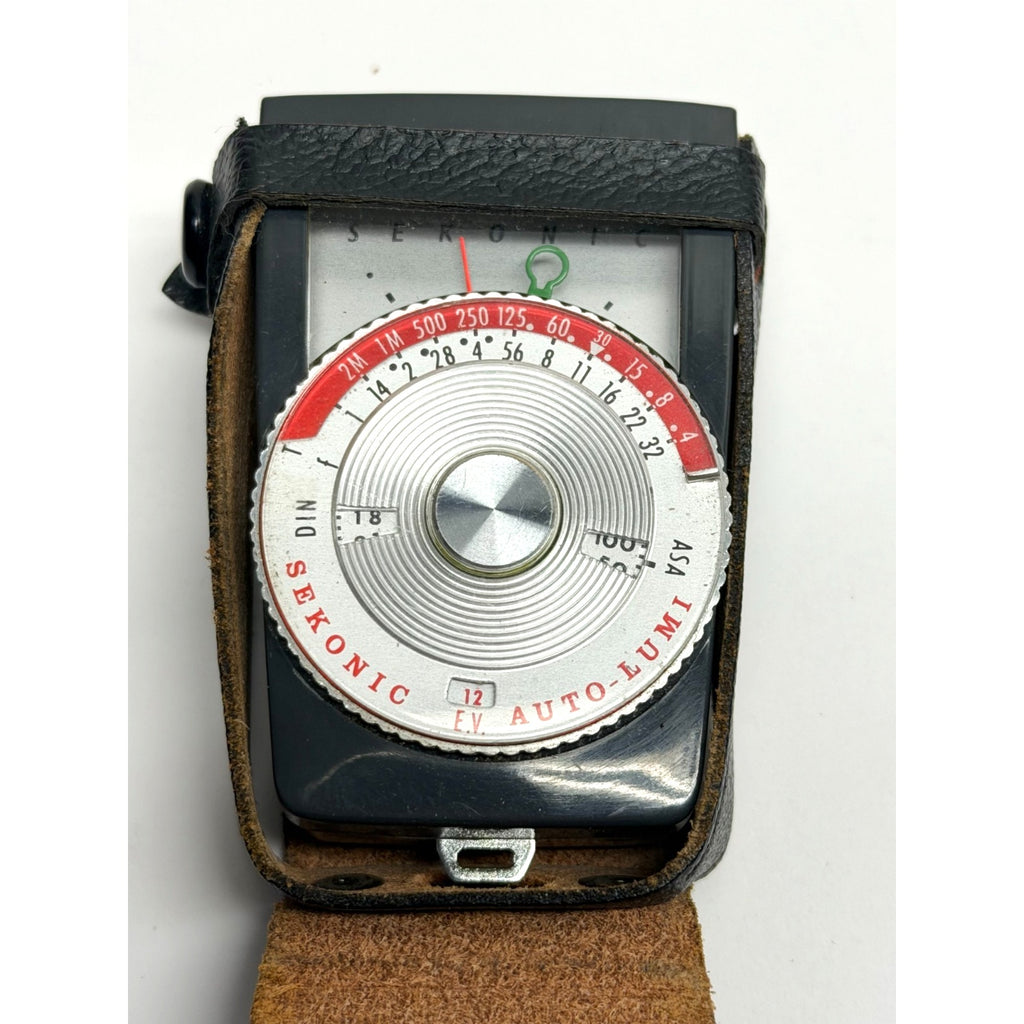 Vintage Sekonic Auto-Lumi Model 86 Light Meter W/ Leather Case