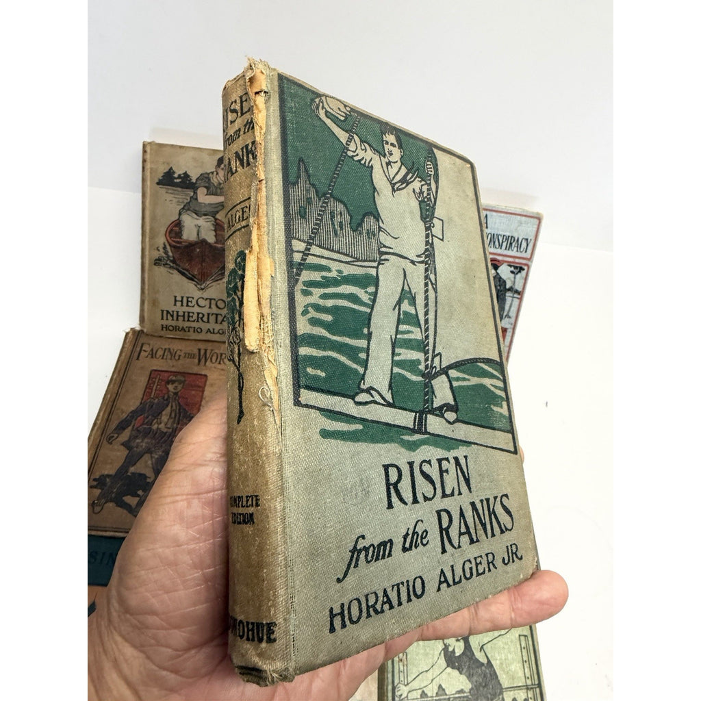 VINTAGE Lot of 10 1800s 1900s Books Horatio Alger Hardcover Book Collection